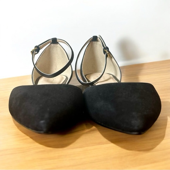 Cole Haan Abigail Black Ankle Strap Flat - Picture 4 of 7